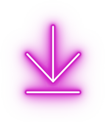 Neon pink download icon